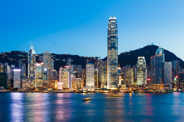 Fototapeta na wymiar Victoria Harbour in Hong Kong