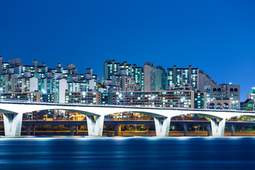 Obraz premium Seoul cityscape at night