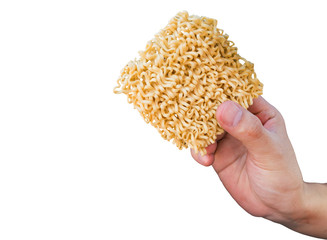 Instant noodles in hand 02