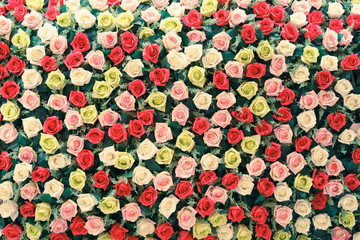 beautiful cloth artificial flowers for background