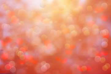 Soft in autumn colors abstract background with bokeh effect.
