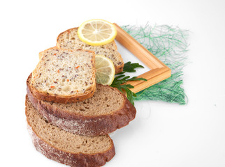 Different bread. Food background.