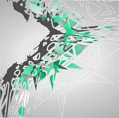 Futuristic background, geometric illustration.