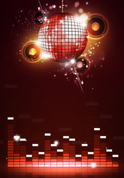 Disco Party Music Background