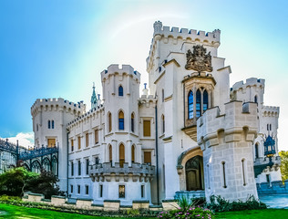 Fototapeta na wymiar Hluboka Castle in Czech Republic
