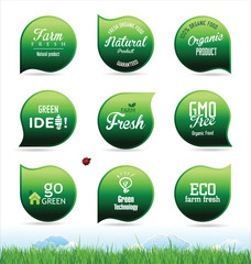 Modern ecology badges collection