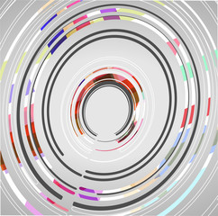 Abstract technology circles background