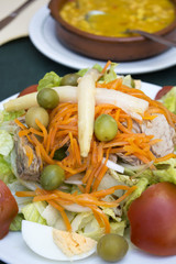 Mediterranean cuisine salad.