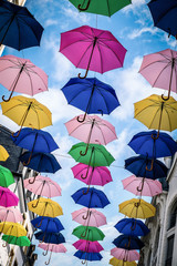 Fototapeta na wymiar Hanging umbrella