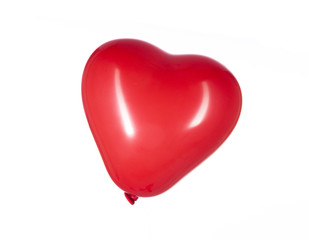 Heart Shaped Red Balloons on White Background - 83179356