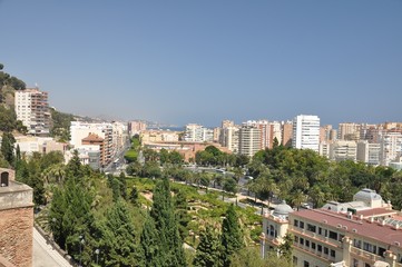 Fototapeta na wymiar The view of Málaga
