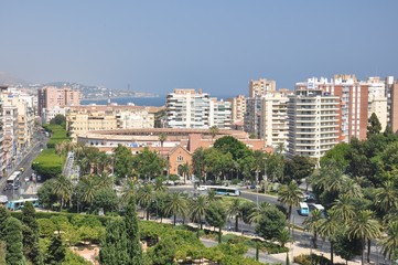 Fototapeta na wymiar The view of Málaga