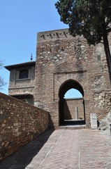Fototapeta na wymiar Alcazaba of Málaga