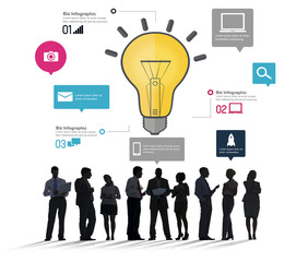 Ideas Inspiration Creativity Biz Infographic Innovation Concept