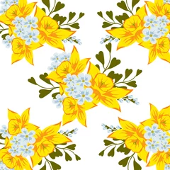 Gordijnen Flower background © LynxVector