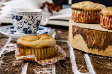 Banana and peanut butter muffins