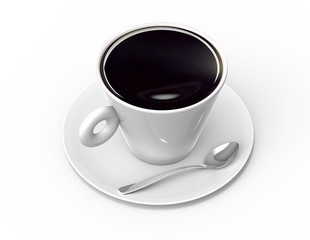 coffee cup with black coffee
