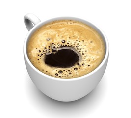 coffee cup with coffee