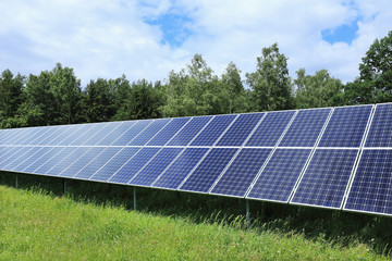 Detail of Solar Power Station on the Meadow 