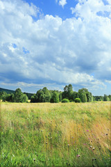 Beautiful Landscape from summer Mountains in southern Bohemia