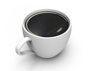 coffee cup with black coffee