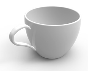 empty coffee or tea cup