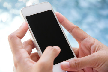 Woman Using a Smart Phone