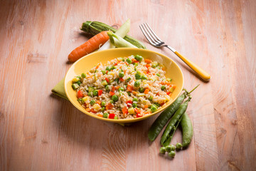 rice with mixed vegetables