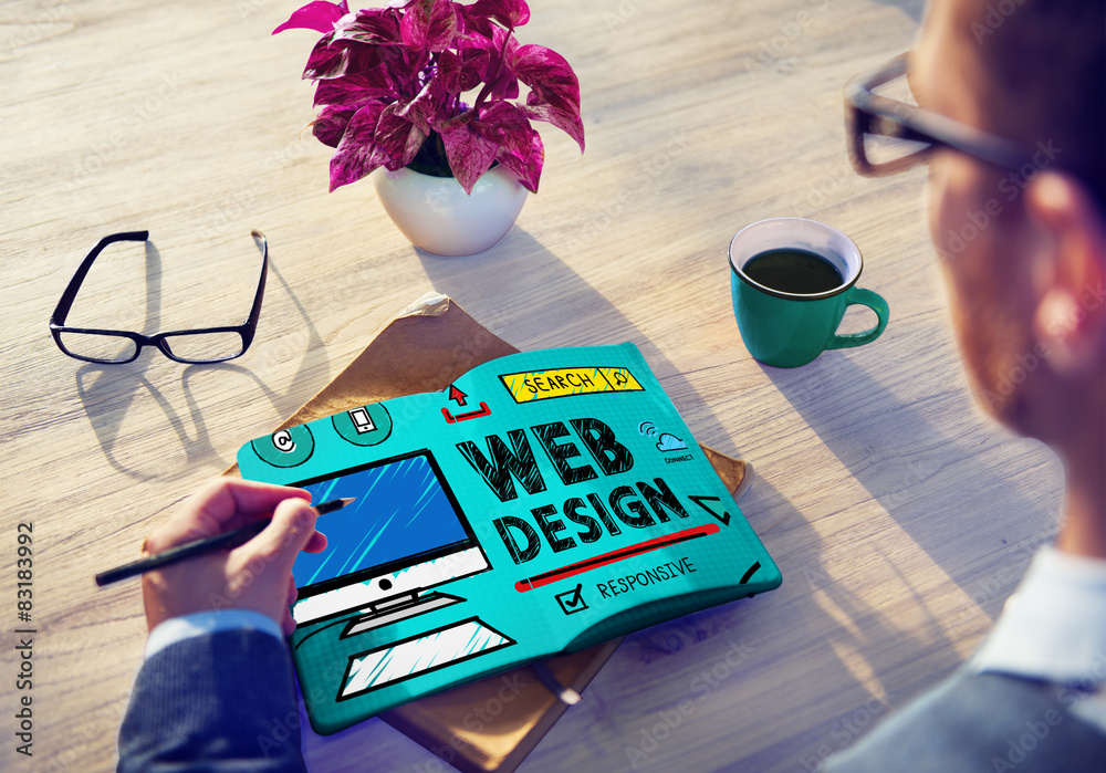 Poster Web Design Development Style Ideas Interface Concept