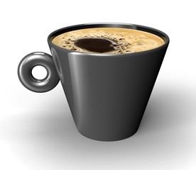 coffee cup with coffee