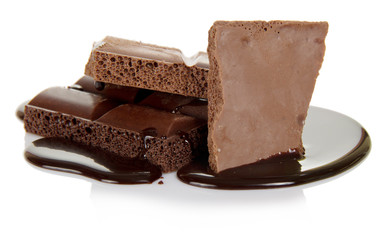 Chocolate slices