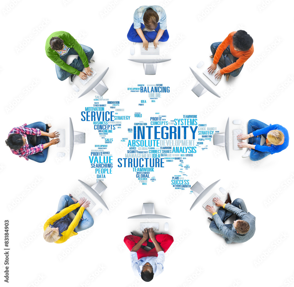 Wall mural Integrity Honesty Sincerity Trust Reliability Concept - Wall murals