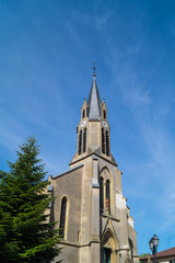 Fototapeta na wymiar Kirche in Ebersviller