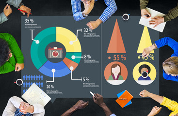 Analysis Analytic Marketing Sharing Graph Diagram Concept