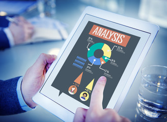 Analysis Analytic Marketing Sharing Graph Diagram Concept