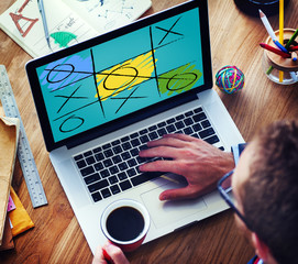 Leisure Game Tic Tac Toe Competition Challenge Winner Concept