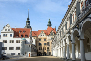Fototapeta premium View of Stallhof toward Chancellery Building and George Gate, Dr