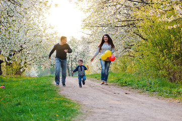 Obraz premium family fun outdoors