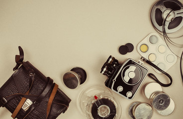 Retro movie camera