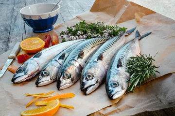 Fotobehang mackerels © Stillkost