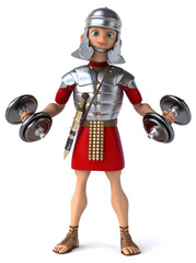 Naklejka premium Fun roman soldier
