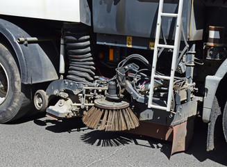 Sweeper of the street cleaner vehicle