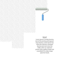 Paint roller ad banner template