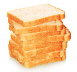 Slices of white bread