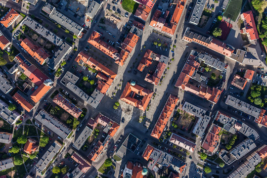 aerial view of Olesnica city © mariusz szczygieł