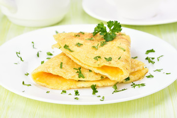 Omelet with herbs
