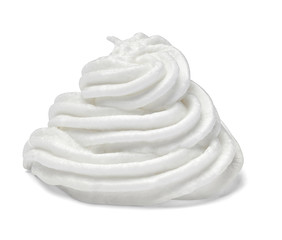 whipped cream sweet food white