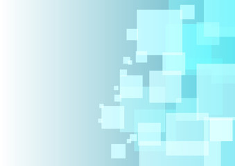 Vector : Abstract blue squares background