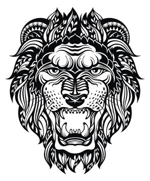 Lion Head Graphic.Leo