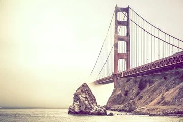 Photo sur Plexiglas Pont du Golden Gate Golden Gate in Fog